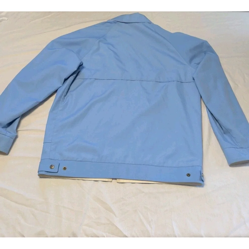 LONDON FOG MEN'S OUTDOORS ZIPPERED BLUE JACKET 40R